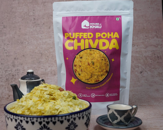Puffed poha chivda