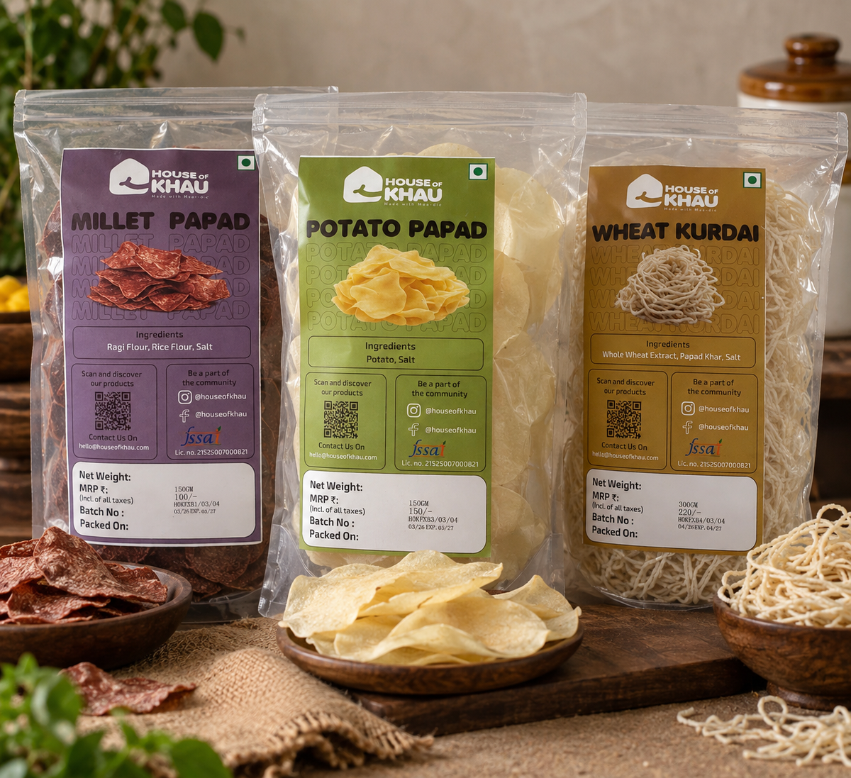 House of Khau Papad Combo