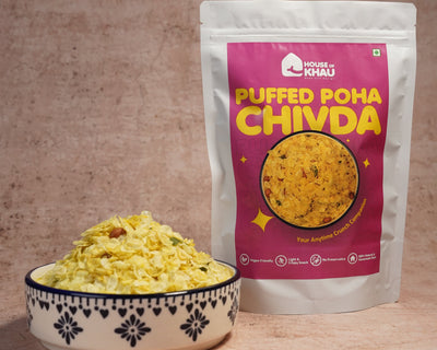 House of Khau puffed poha chivda - snack made with puffed rice flakes