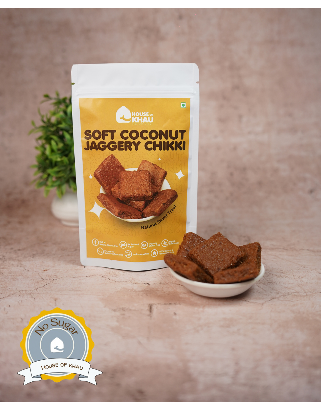 Soft Coconut Jaggery Chikki